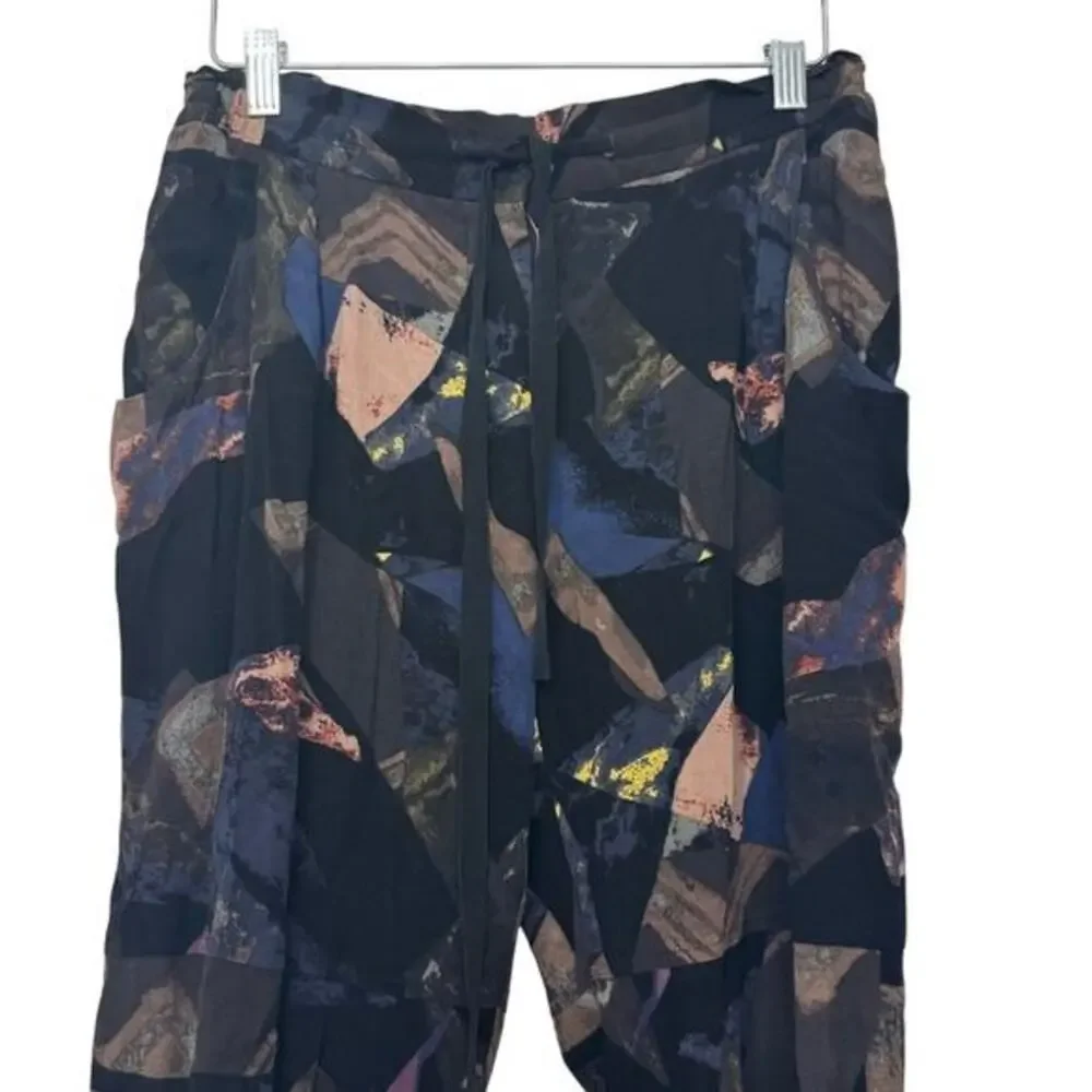 Aritzia Wilfred Abstract Jogger Pants Small Tapered Leg Drawstring Comfort